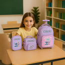 Kit Mochila Rodinhas Stitch Lancheira e Estojo
