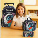 Kit Mochila Rodinhas Stitch Lancheira e Estojo